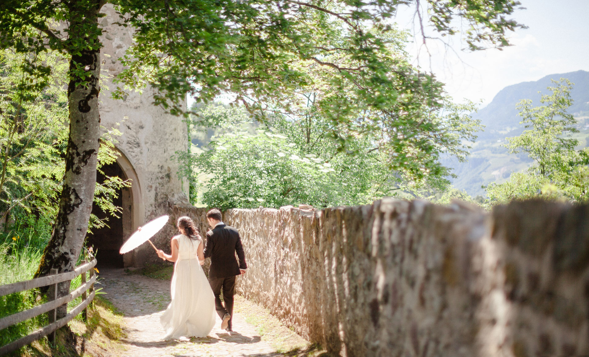 Hochzeitspaar in Schloss Prösels